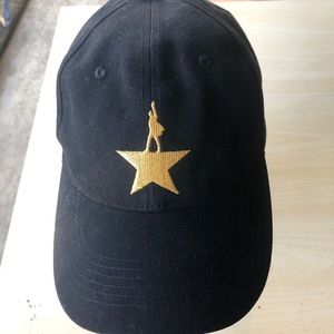 Hamilton The Musical Black Strap back Hat
